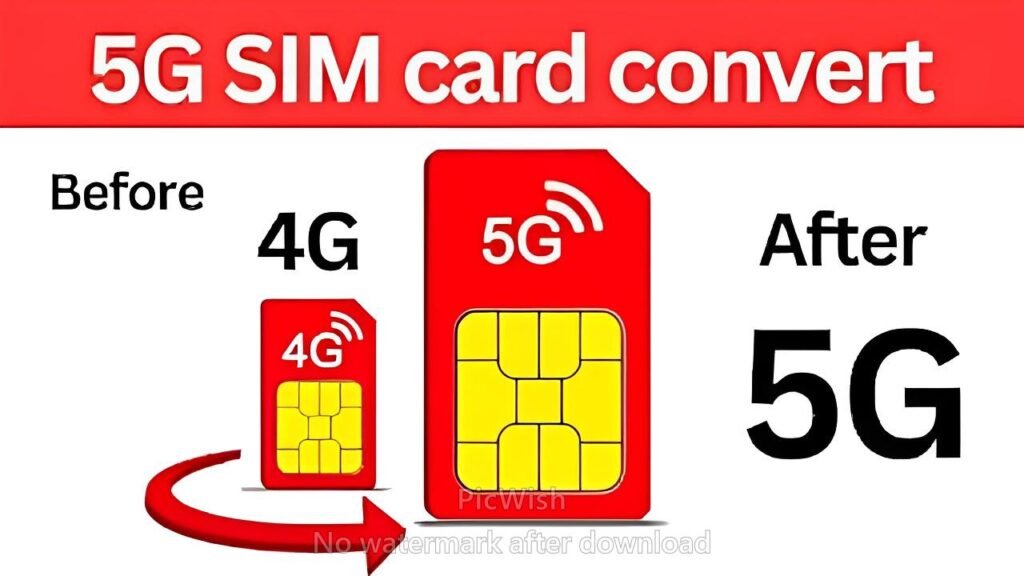 4G to 5G SIM Card Convert